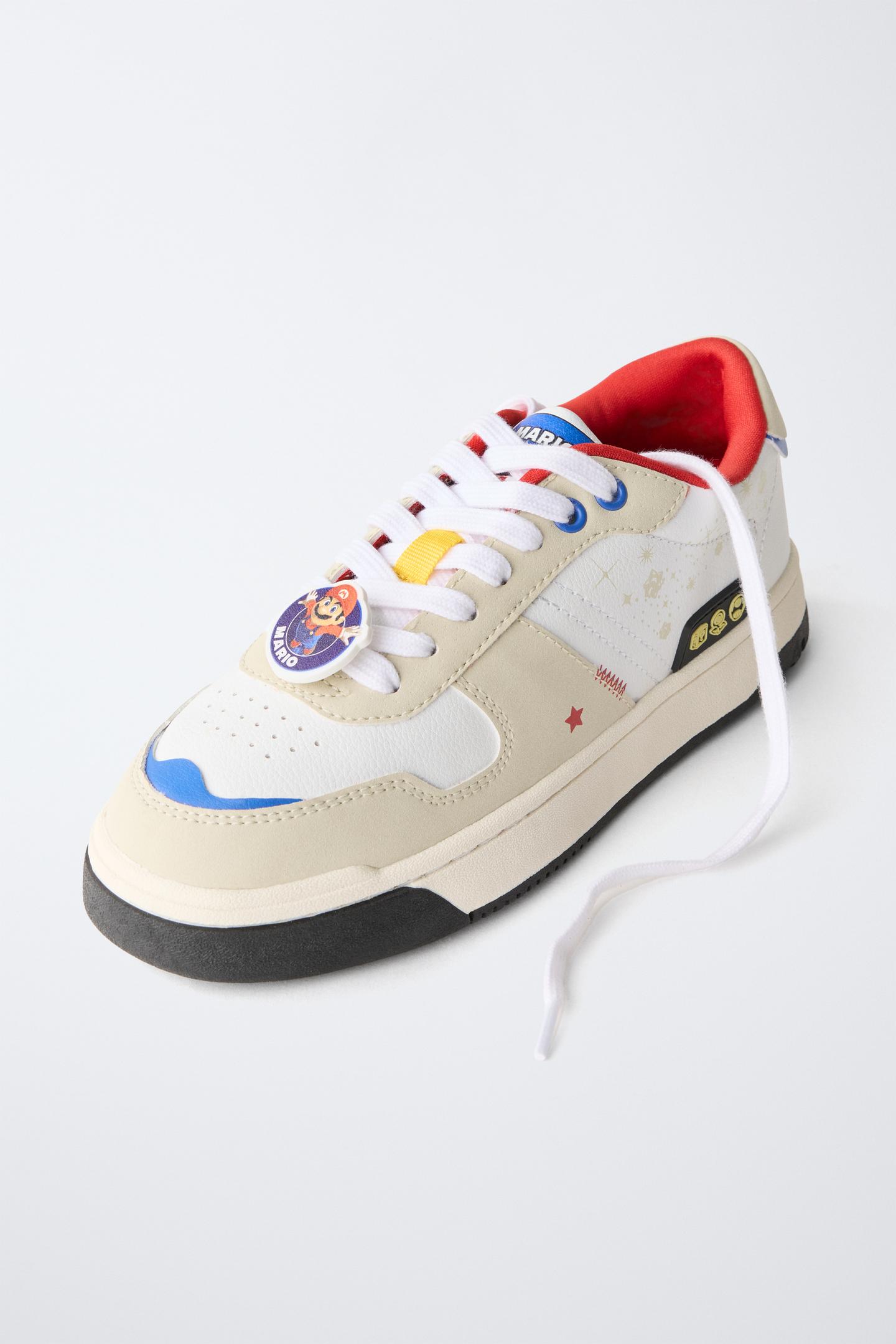 Детские кроссовки Zara Mario Bros ™ © Nintendo, цвет: Белый — фото 3