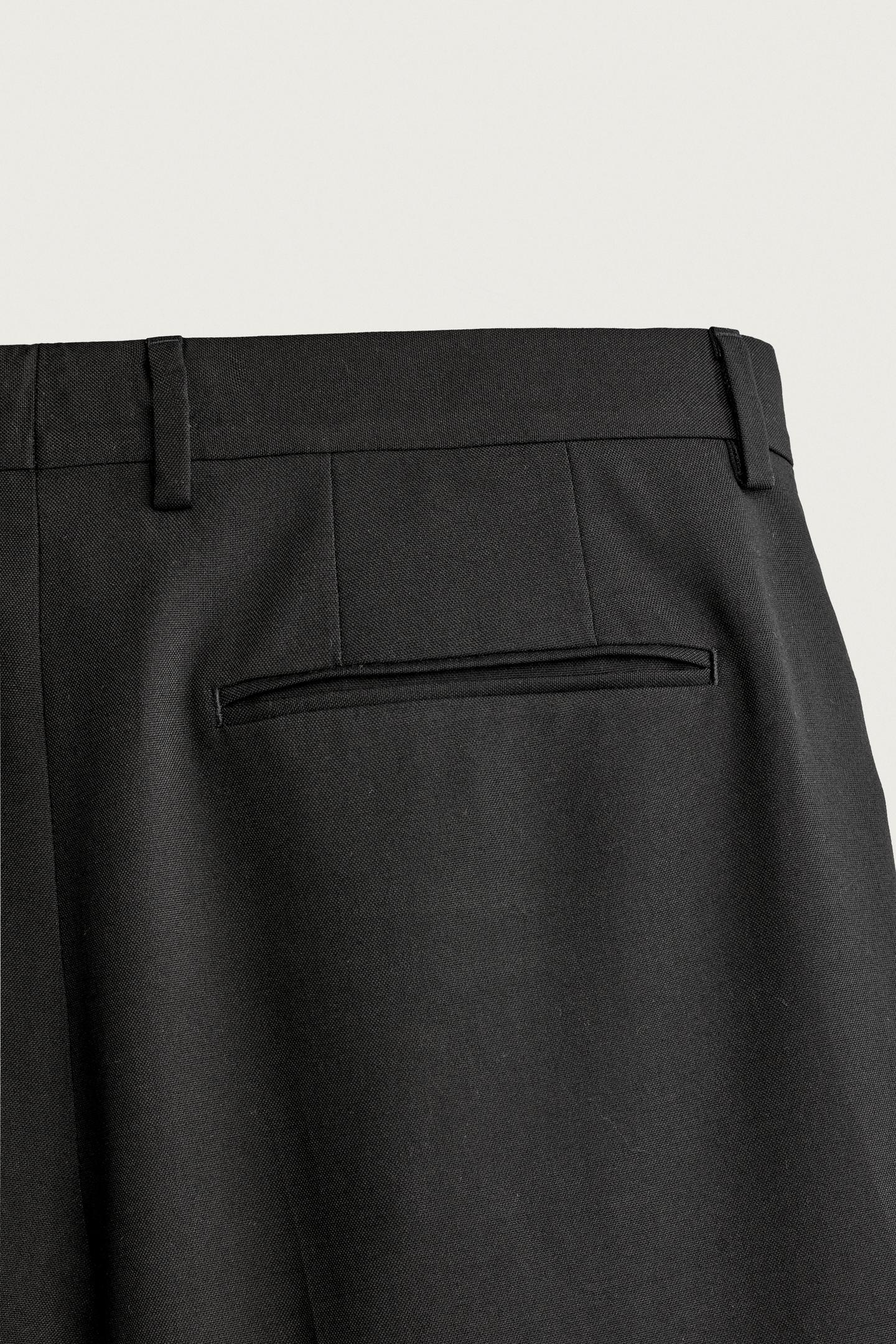 Мужские брюки Zara Regular Fit Suit, цвет: Чёрный — фото 8