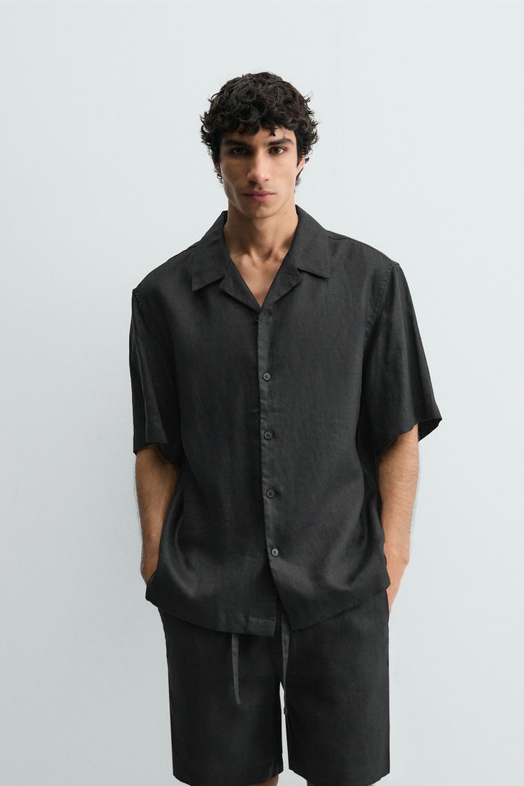 Camisa de lino 100% corte relajado 2