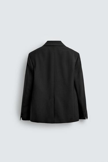 VESTE DE COSTUME EN LAINE ET VISCOSE ÉDITION LIMITÉE - Noir de Zara - Image 6
