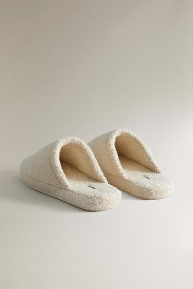 FLATFORM TERRY SLIPPERS - Beige by Zara