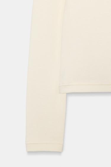 LONG SLEEVE T-SHIRT - Mid-ecru by Zara - Image 6
