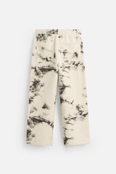 PANTALON STRUCTURÉ IMPRIMÉ TIE-AND-DYE - Imprimée de Zara - Image 7