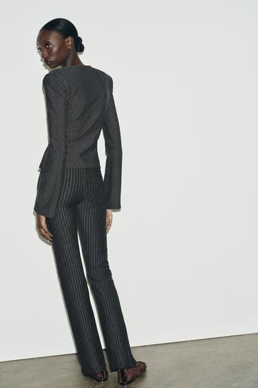 PANTALON FLARE À RAYURES TENNIS - rayures de Zara - Image 5