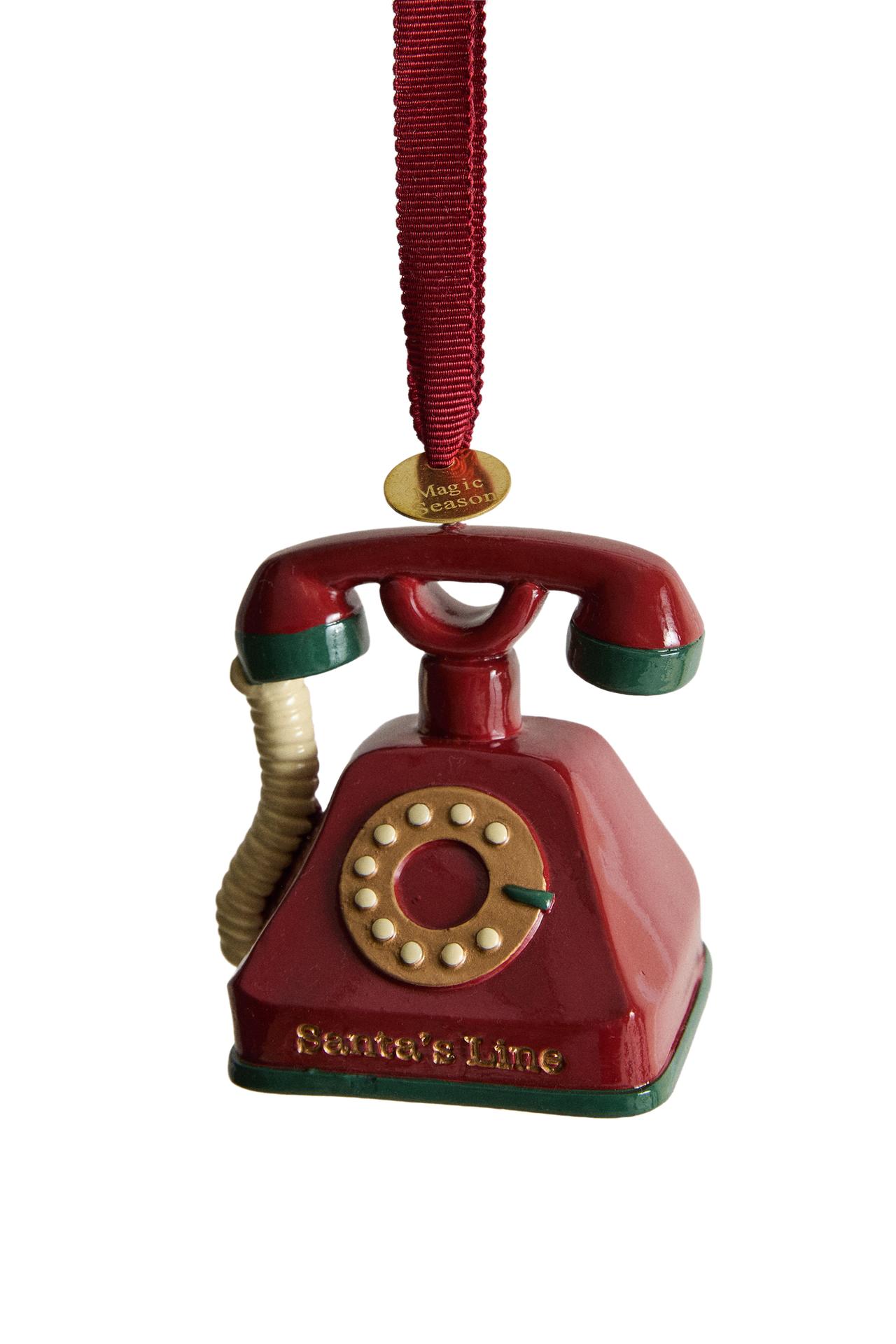 RETRO TELEPHONE CHRISTMAS TREE ORNAMENT