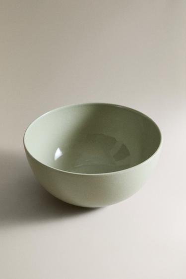 SALADIER GRÈS ÉMAILLÉ - Vert d'eau de Zara - Image 1