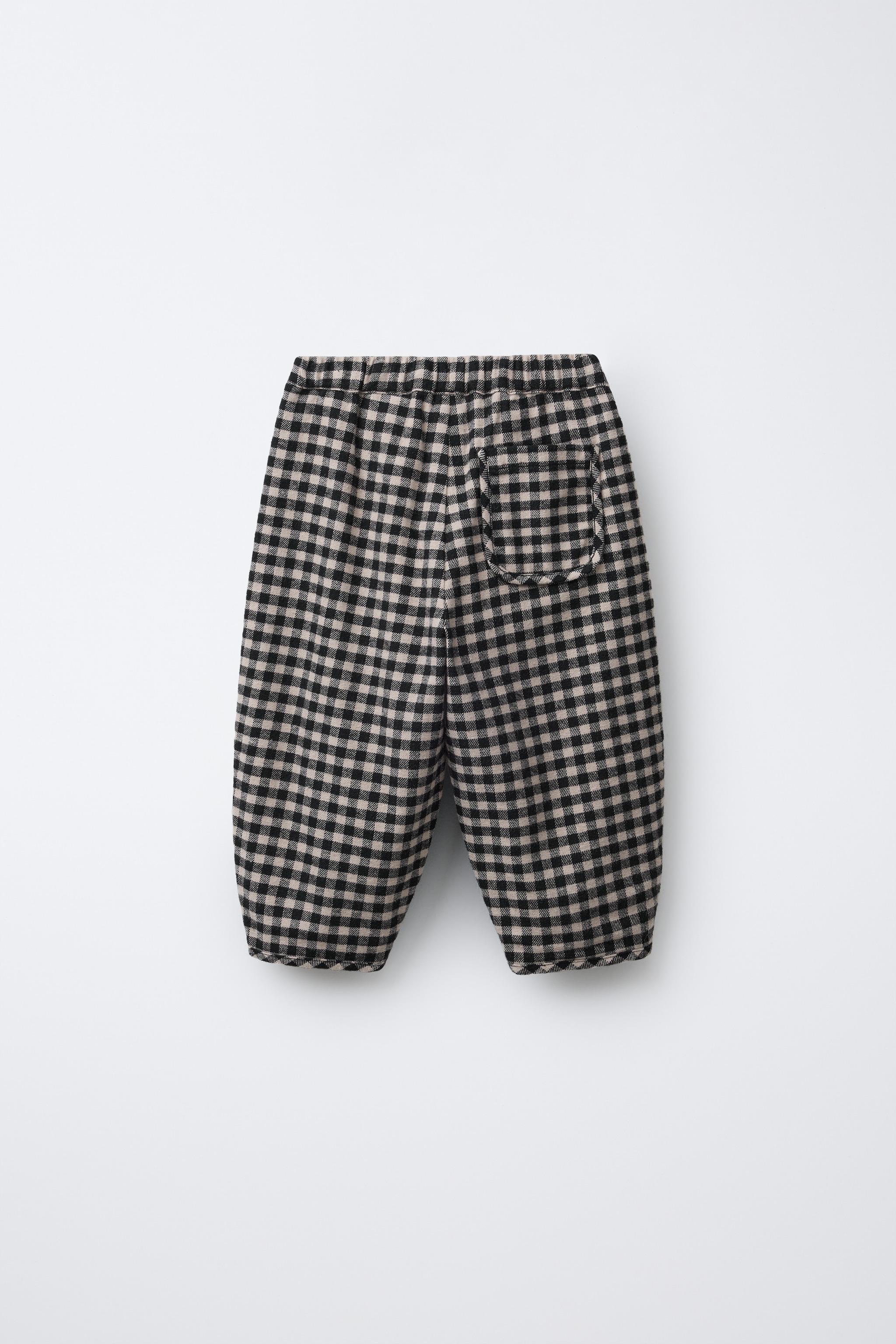 BAGGY GINGHAM PANTS