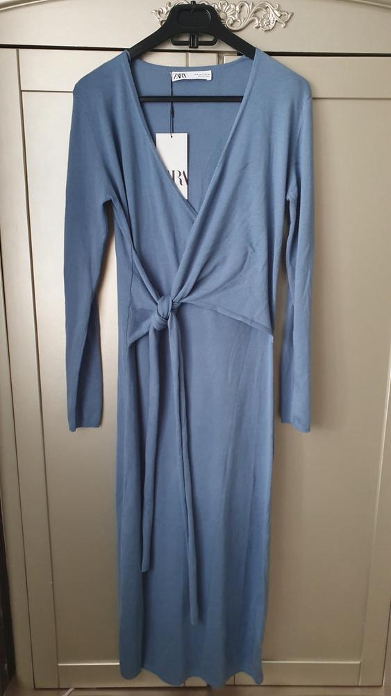 zara knit wrap dress | SECOND HAND Zara womens