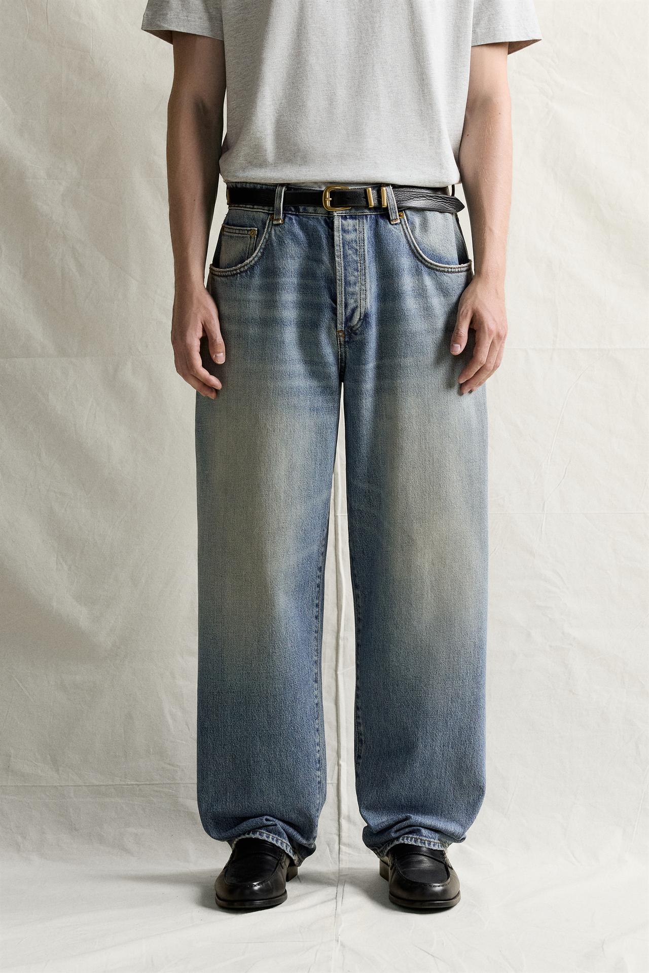 BAGGY FIT JEANS — Blue