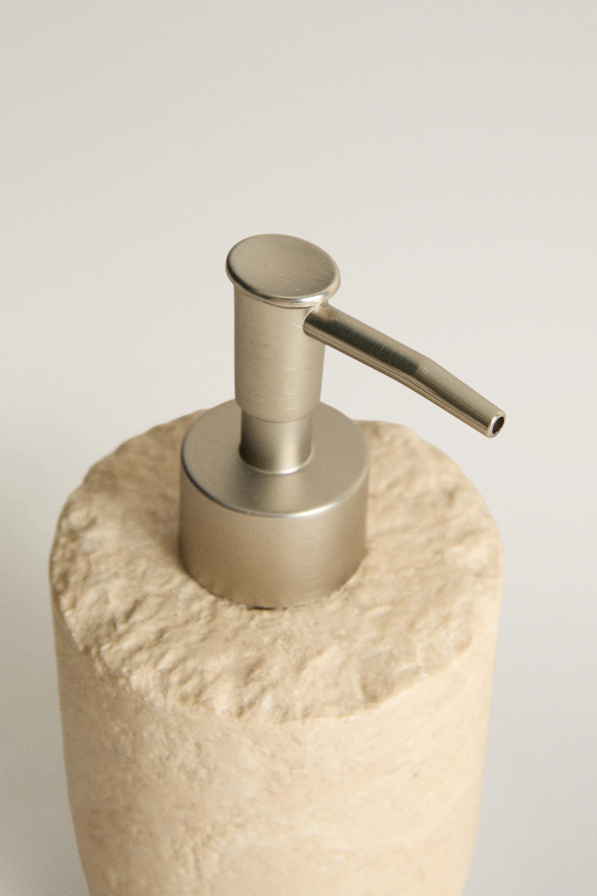 IRREGULAR MARBLE BATHROOM SOAP DISPENSER