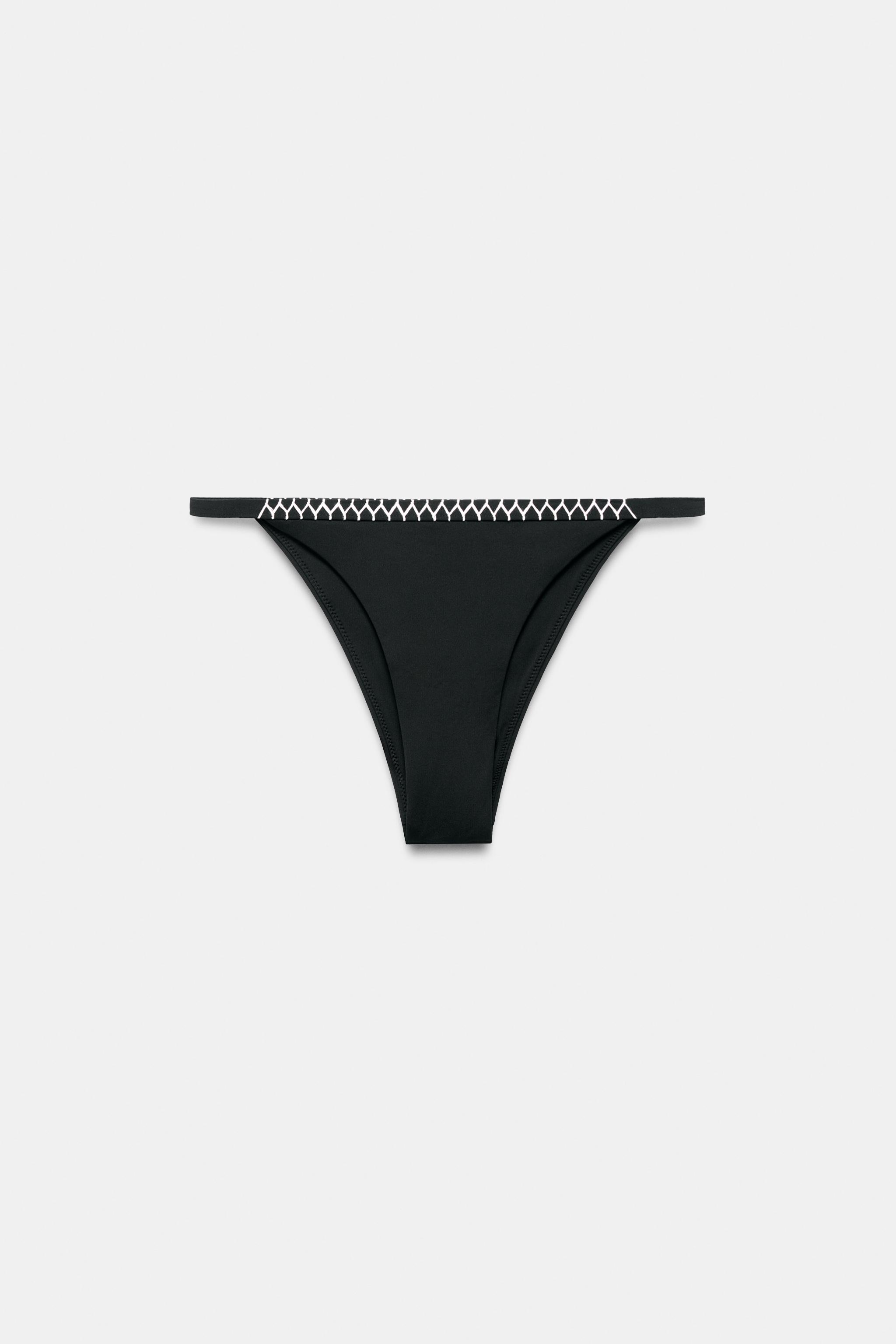 BAS DE BIKINI CROCHET CONTRASTE