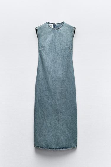 MIDI ATY DENIM TRF - Modr od Zara