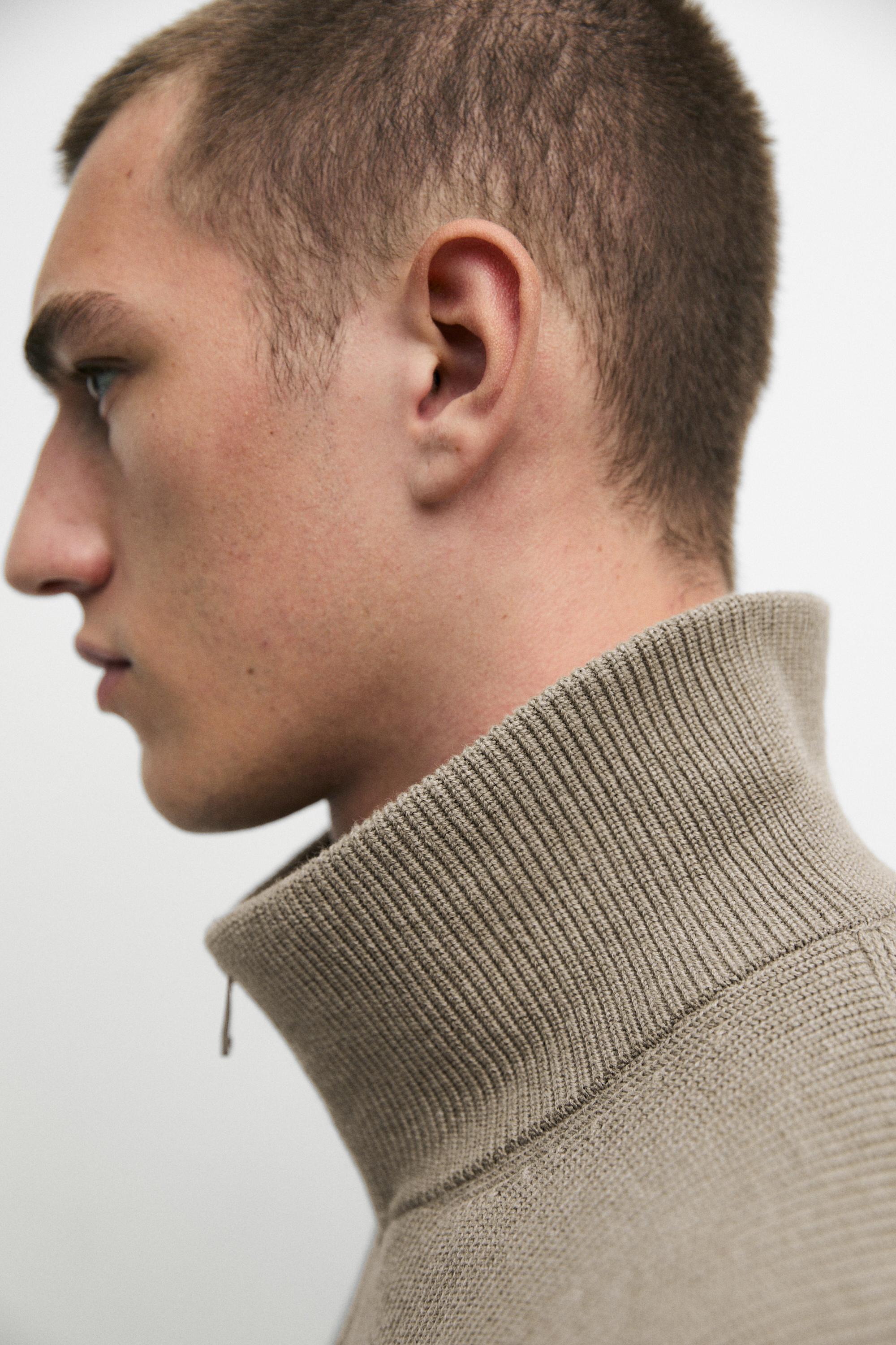 100% cotton ribbed knit cardigan