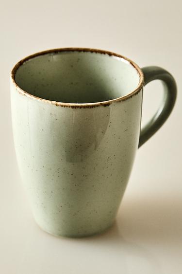 TASSE PORCELAINE BORD VIEILLI - Vert d'eau de Zara - Image 5