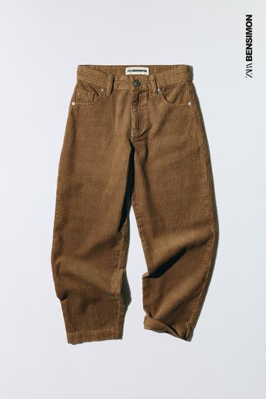 KORDHOSE STRAIGHT BENSIMON ® X ZARA - Cognacfarben von Zara