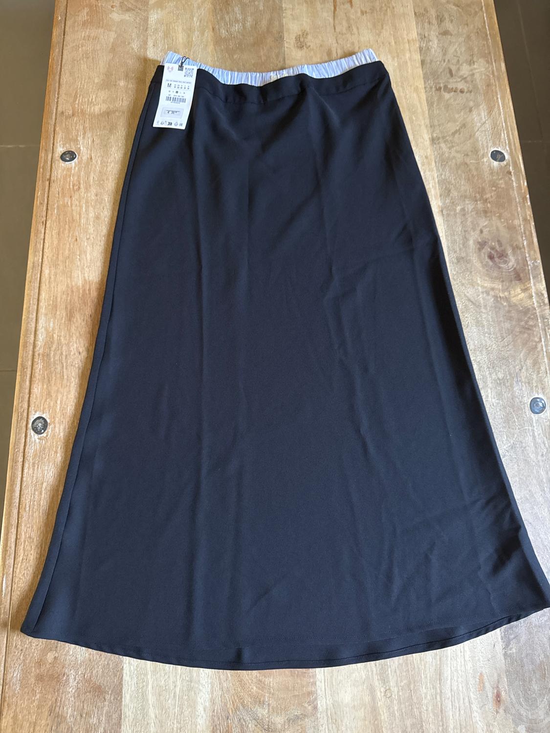 MIDI SKIRT WITH DOUBLE WAIST