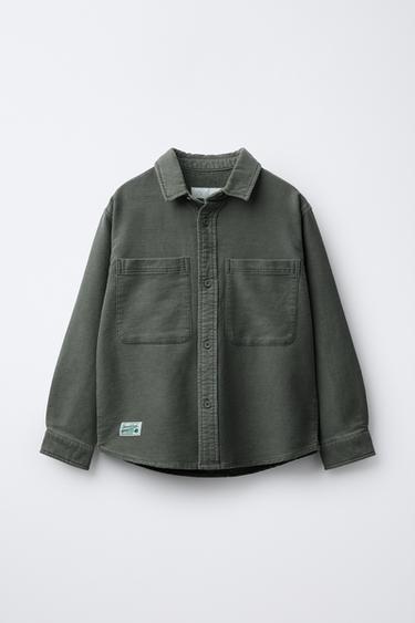 COMFORT FABRIC SHIRT - Green by Zara