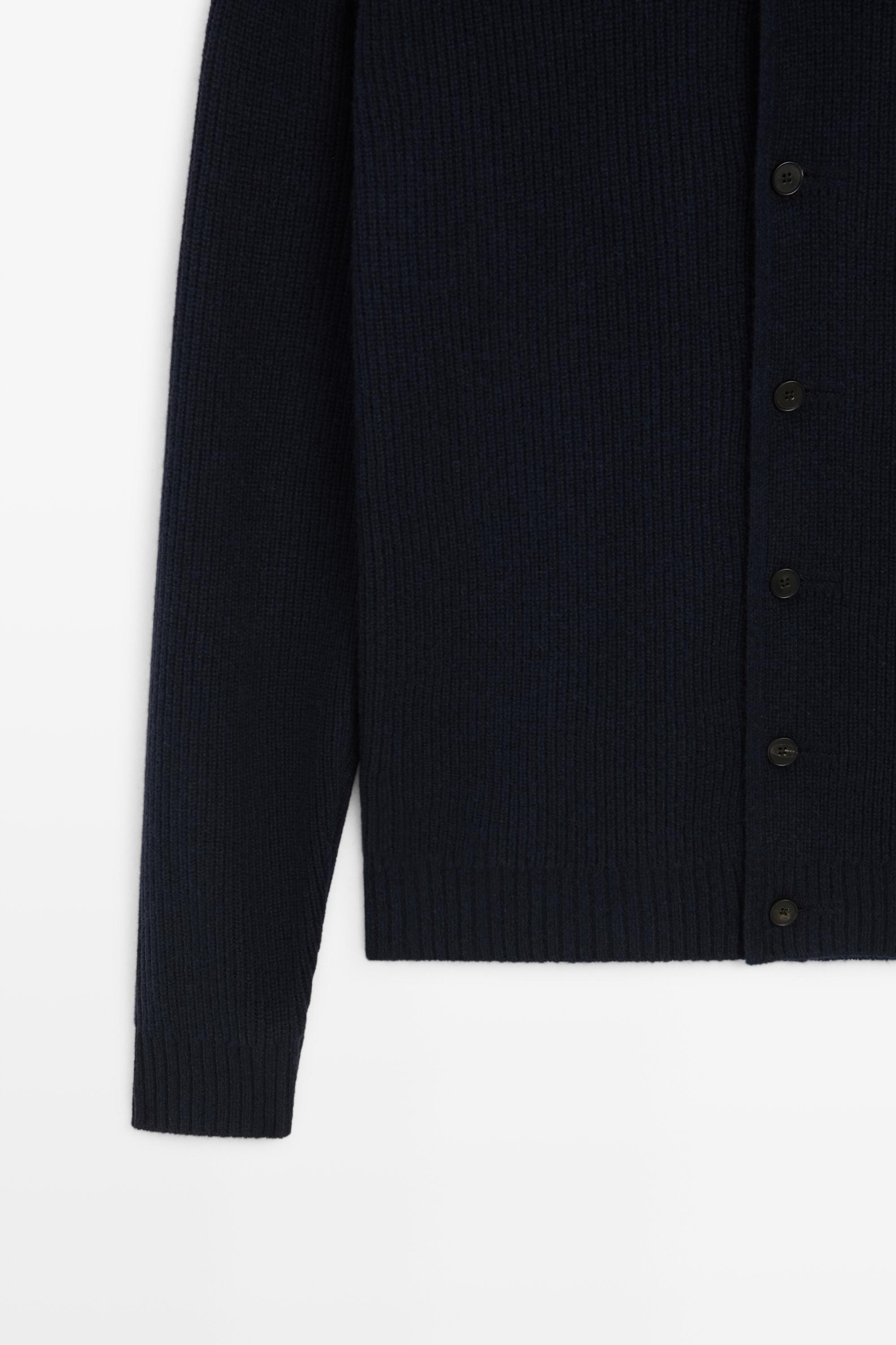 Cardigan en maille à boutons laine mélangée