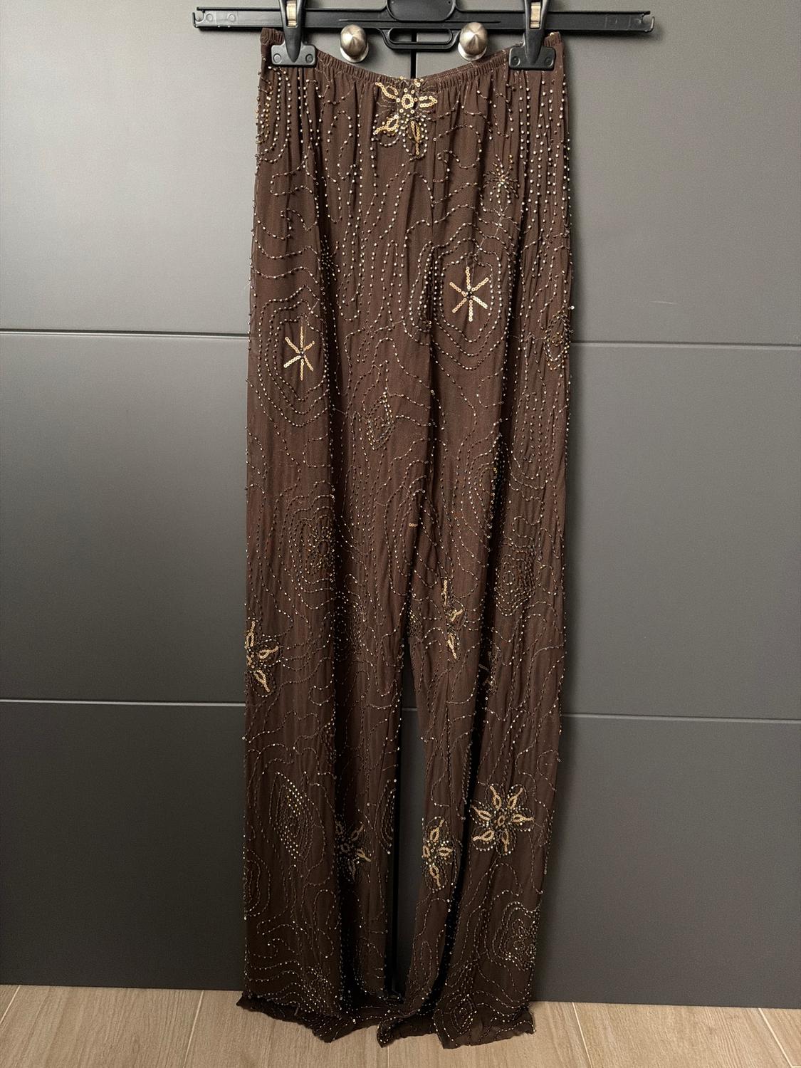 BEADED SEQUIN TROUSERS - Image 2