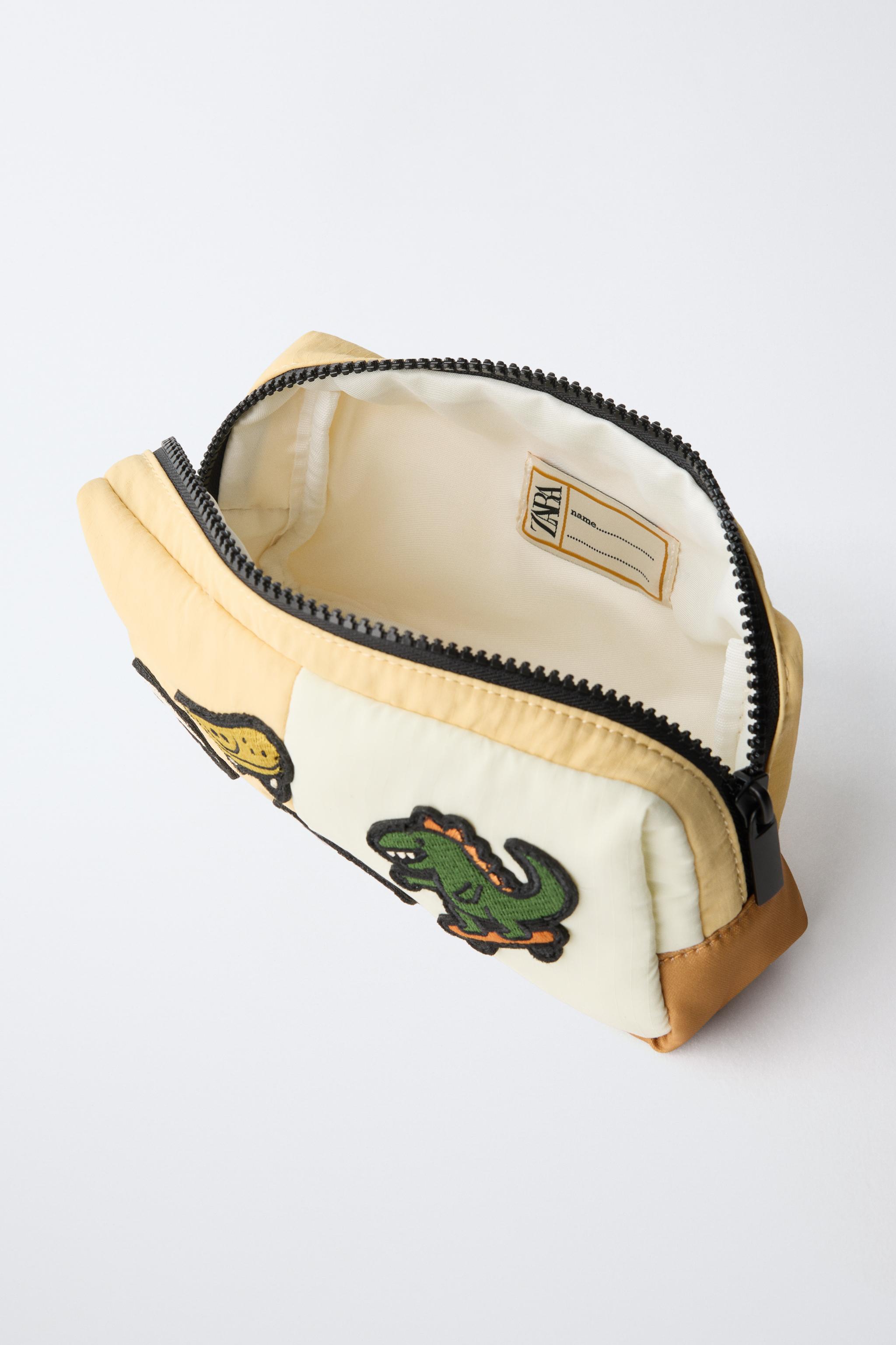 PATCH TOILETRY BAG - Sandy Brown | ZARA Canada