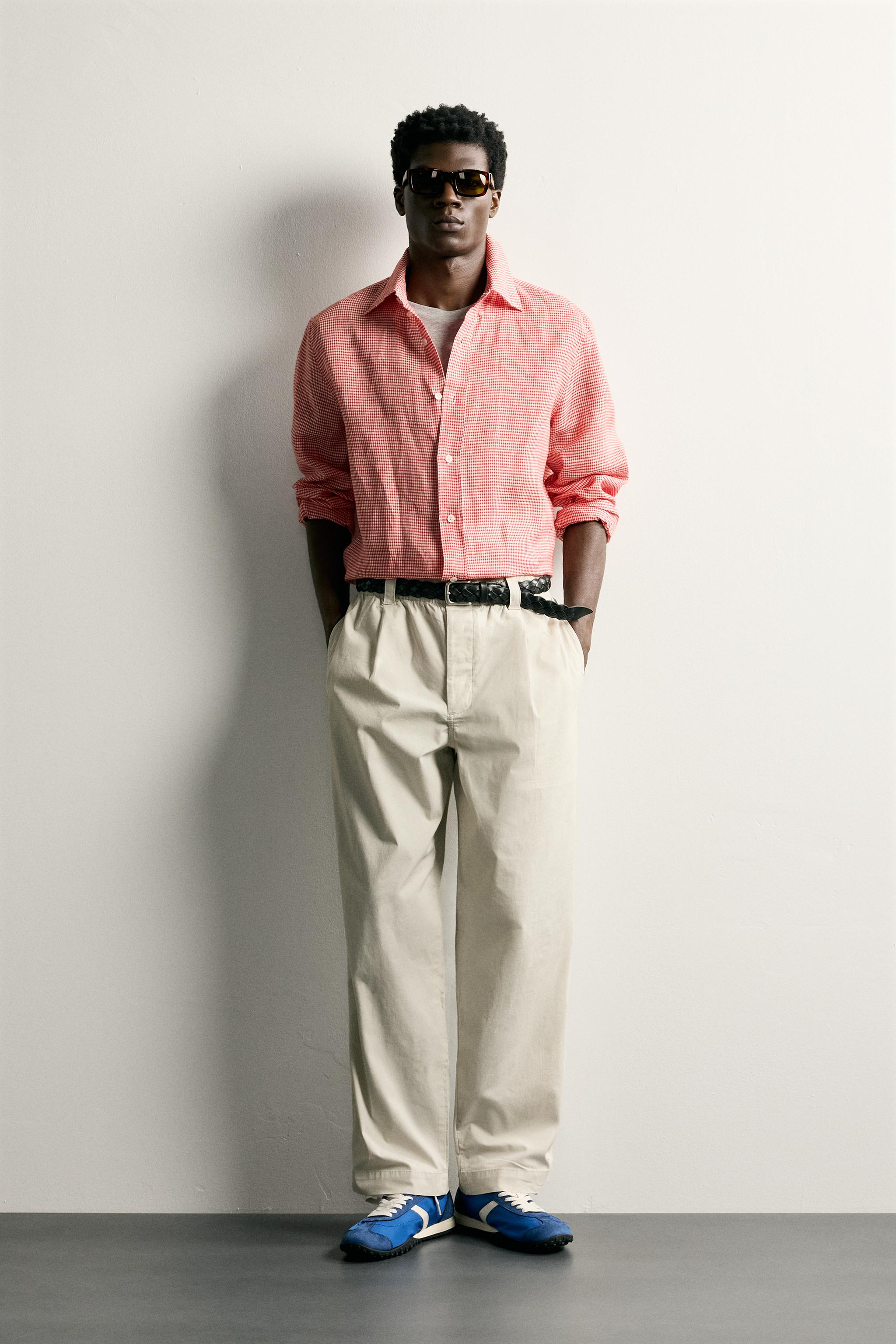Zara PİLİLİ RELAXED FIT PANTOLON