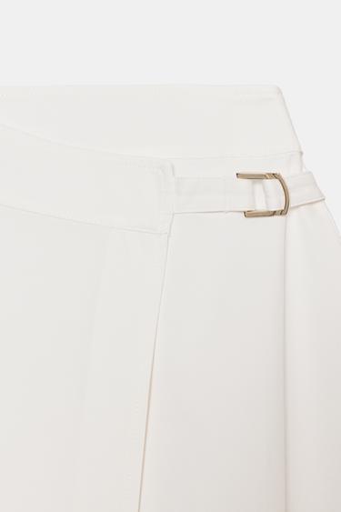 BUCKLE PAREO MIDI SKIRT - White by Zara - Image 11