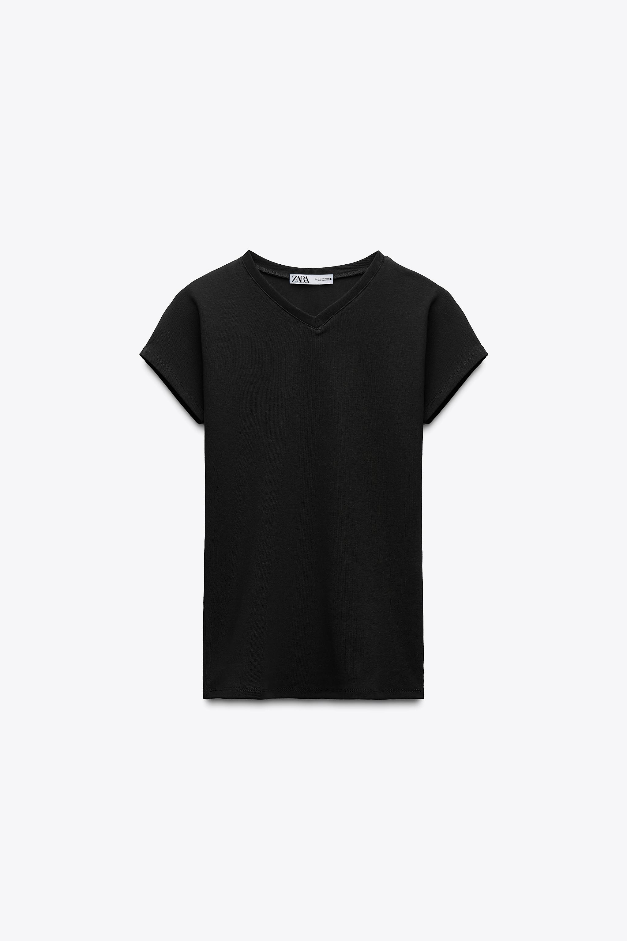 ZARA ザラ Tシャツ 半袖 プリント ラウンドネック ミロの