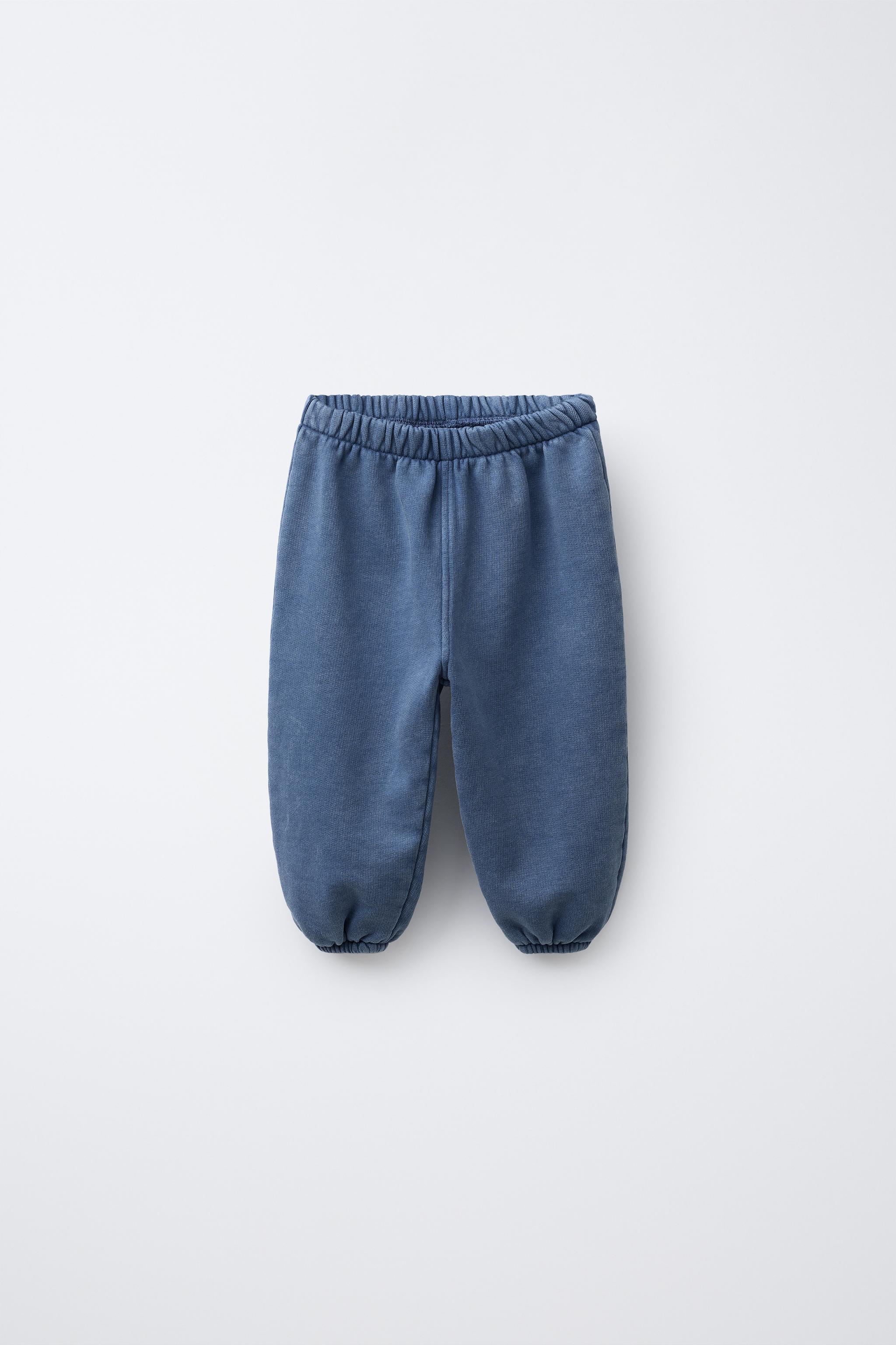 ウォッシュド ジョガーパンツ - ブルー | ZARA Japan / 日本
