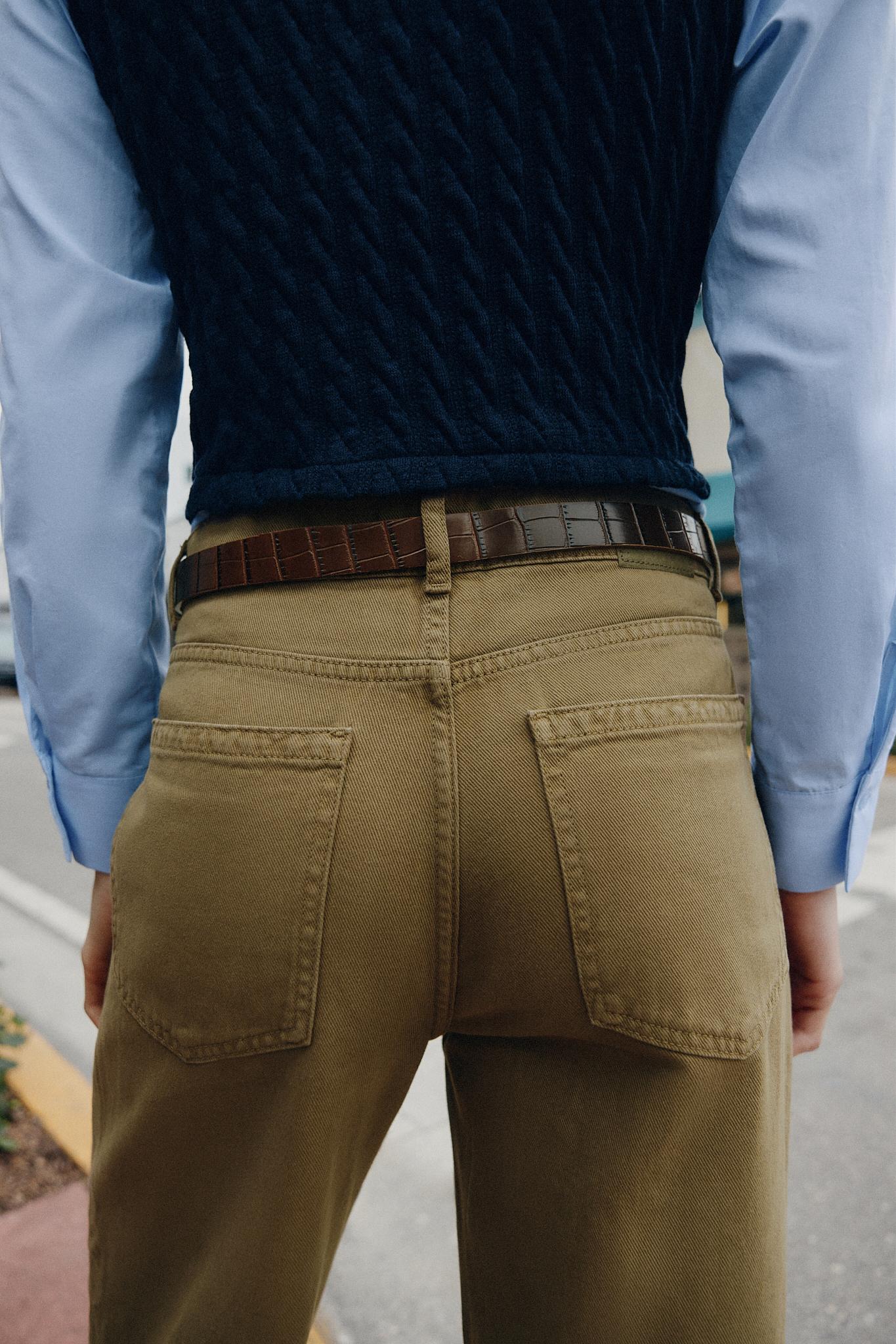 Z1975 WIDE LEG BELTED JEANS