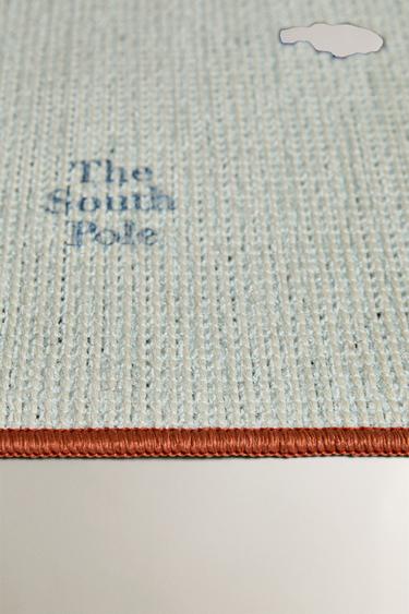 CHILDREN'S MAP RUG - Blue by Zara - Image 2