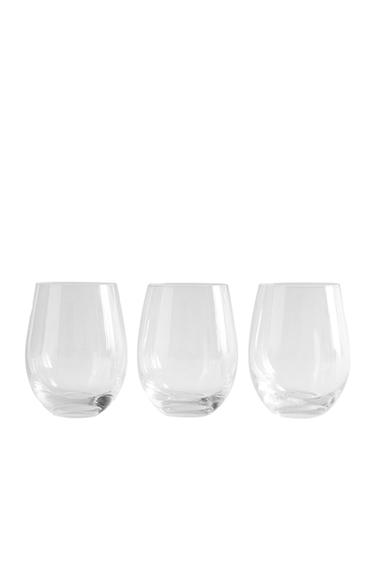 ΣΕΤ ΜΕ ΣΤΡΟΓΓΥΛΕΜΕΝΑ ΓΥΑΛΙΝΑ ΠΟΤΗΡΙΑ (ΣΕΤ ΤΩΝ 3) - διαφανές του Zara