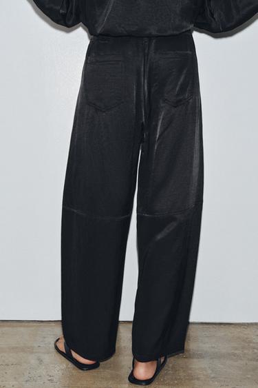 ZW COLLECTION LOOSE-FITTING TROUSERS - Black by Zara - Image 2