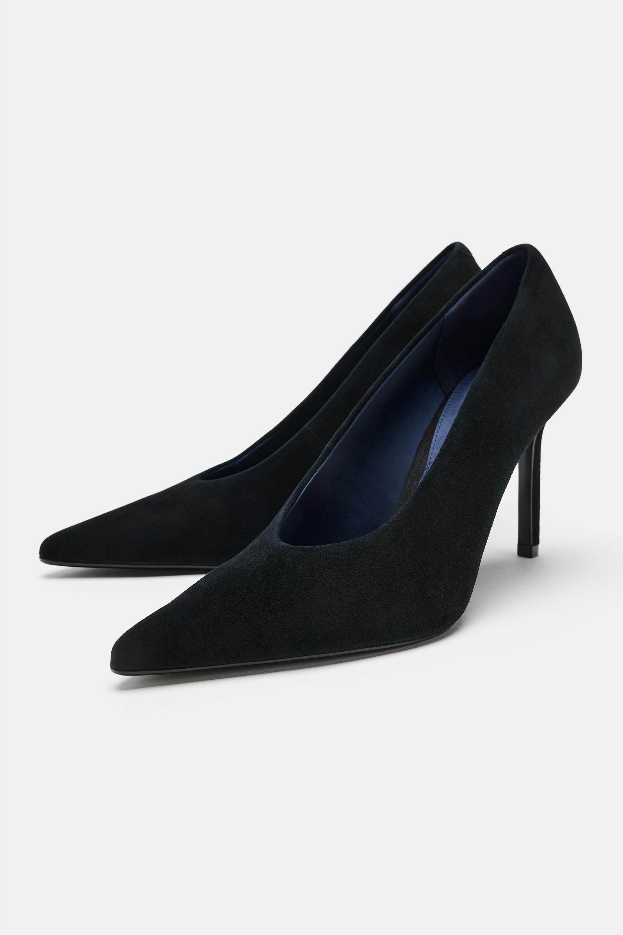 ESCARPINS À TALONS EN CUIR