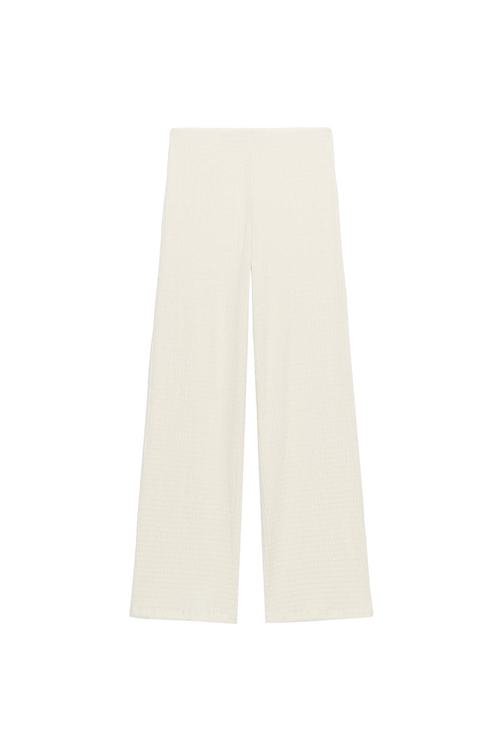 TEXTURED STRAIGHT LEG PANTS - image 3