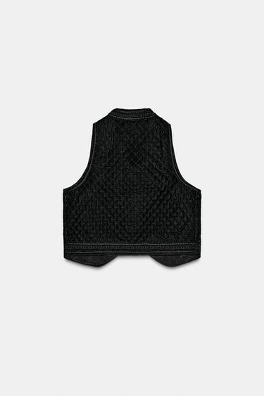 GILET EN VELOURS BRODÉ ZW COLLECTION LIMITED EDITION - Noir de Zara - Image 6