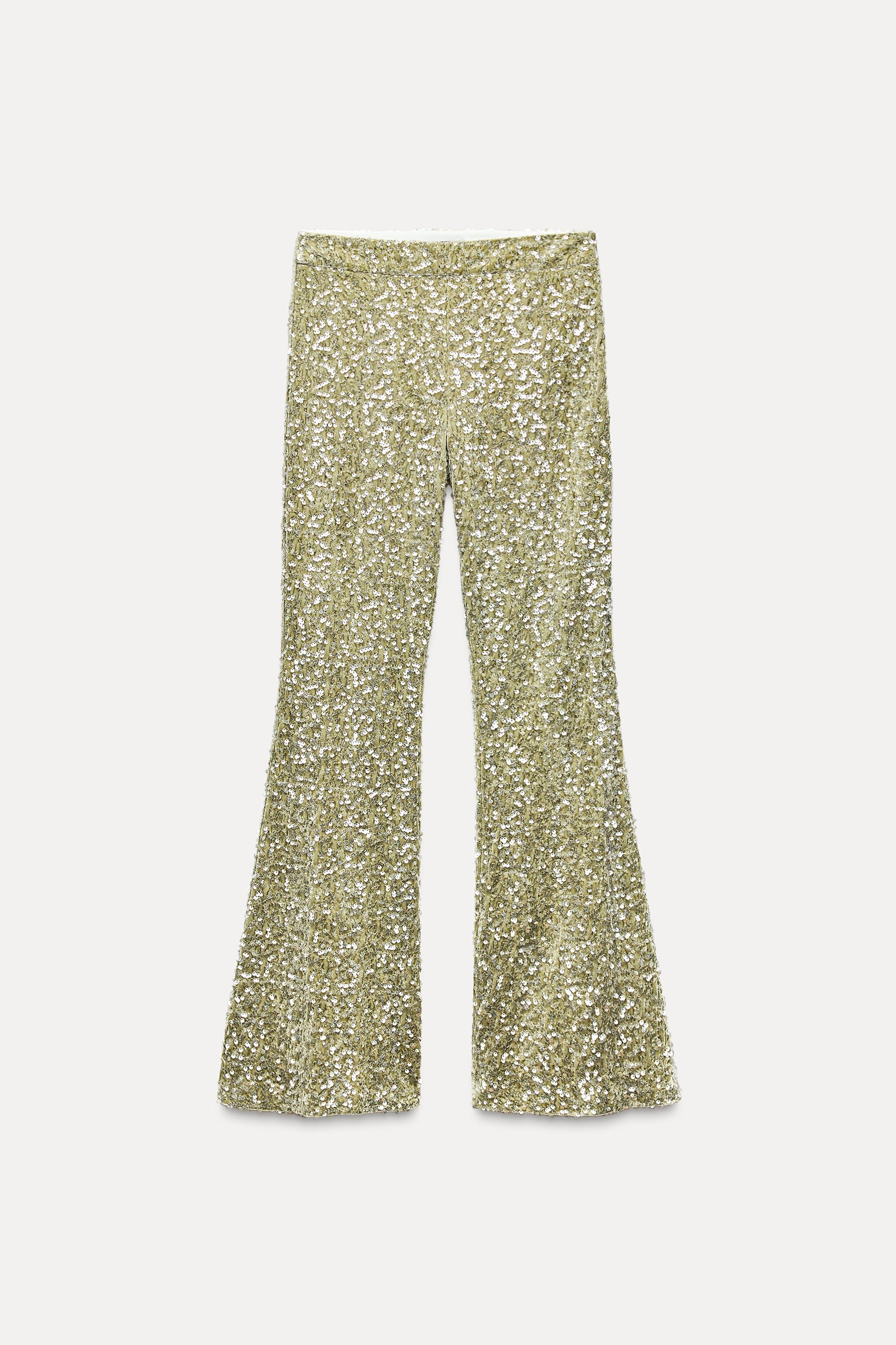 Fashion pantalon lentejuelas zara