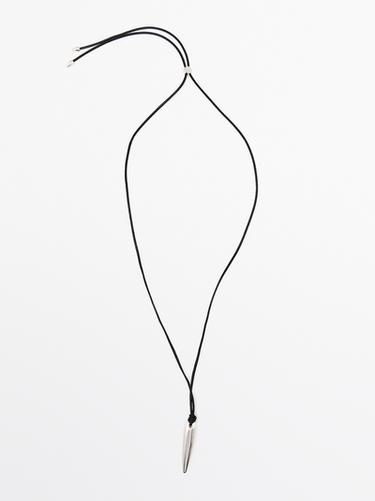 Pendentif cuir pendule - Argent de Zara - Image 0