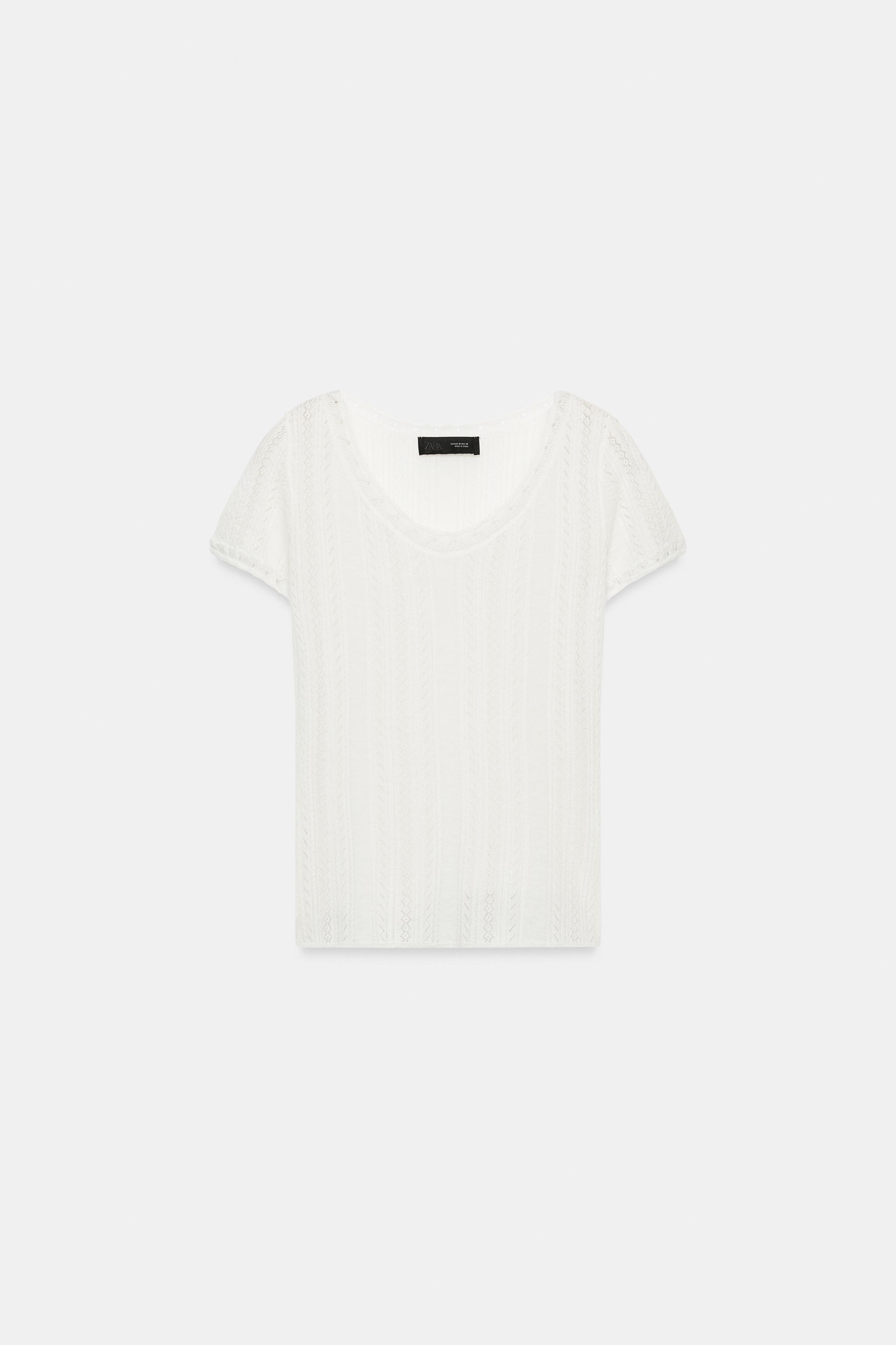 POINTELLE KNIT TOP