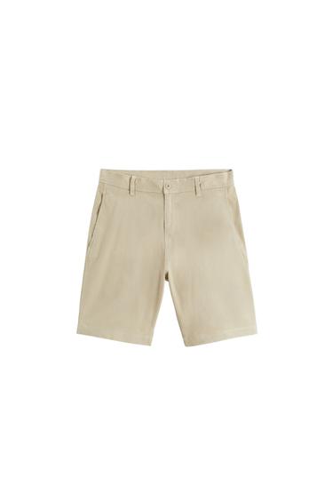 TEXTURED BERMUDA SHORTS