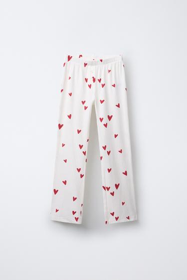 6-14 YEAR OLDS/ HEART PYJAMAS - Ecru by Zara - Image 3