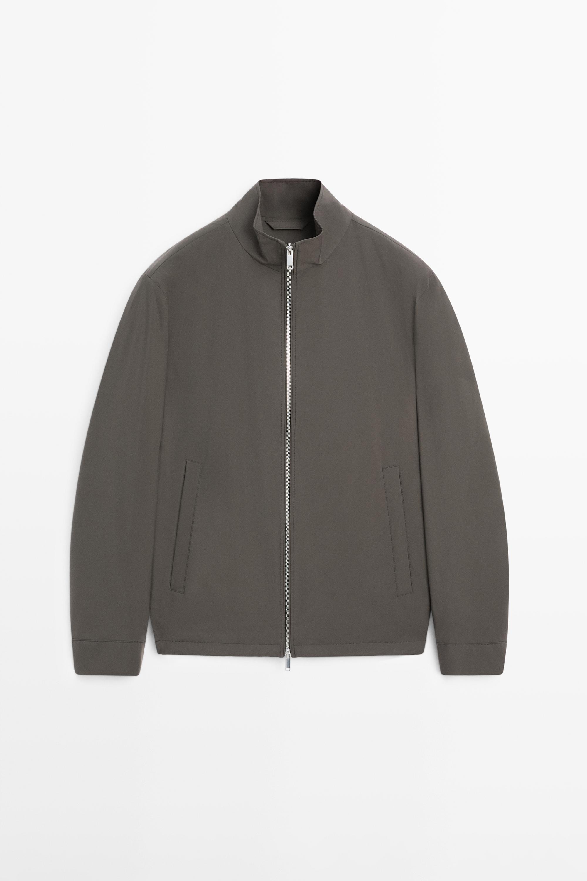 Two-way stretch fabric jacket — Mid-green
