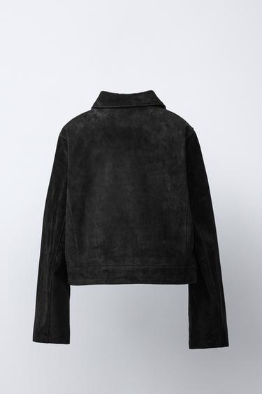 100% LEATHER JACKET - Black by Zara - Image 3