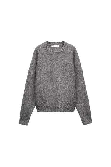 PLAIN SOFT KNIT SWEATER