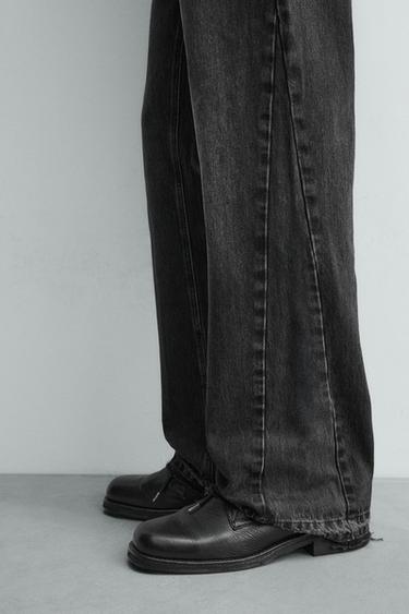 JEAN FLARE AJUSTÉ - Charbon de Zara - Image 6