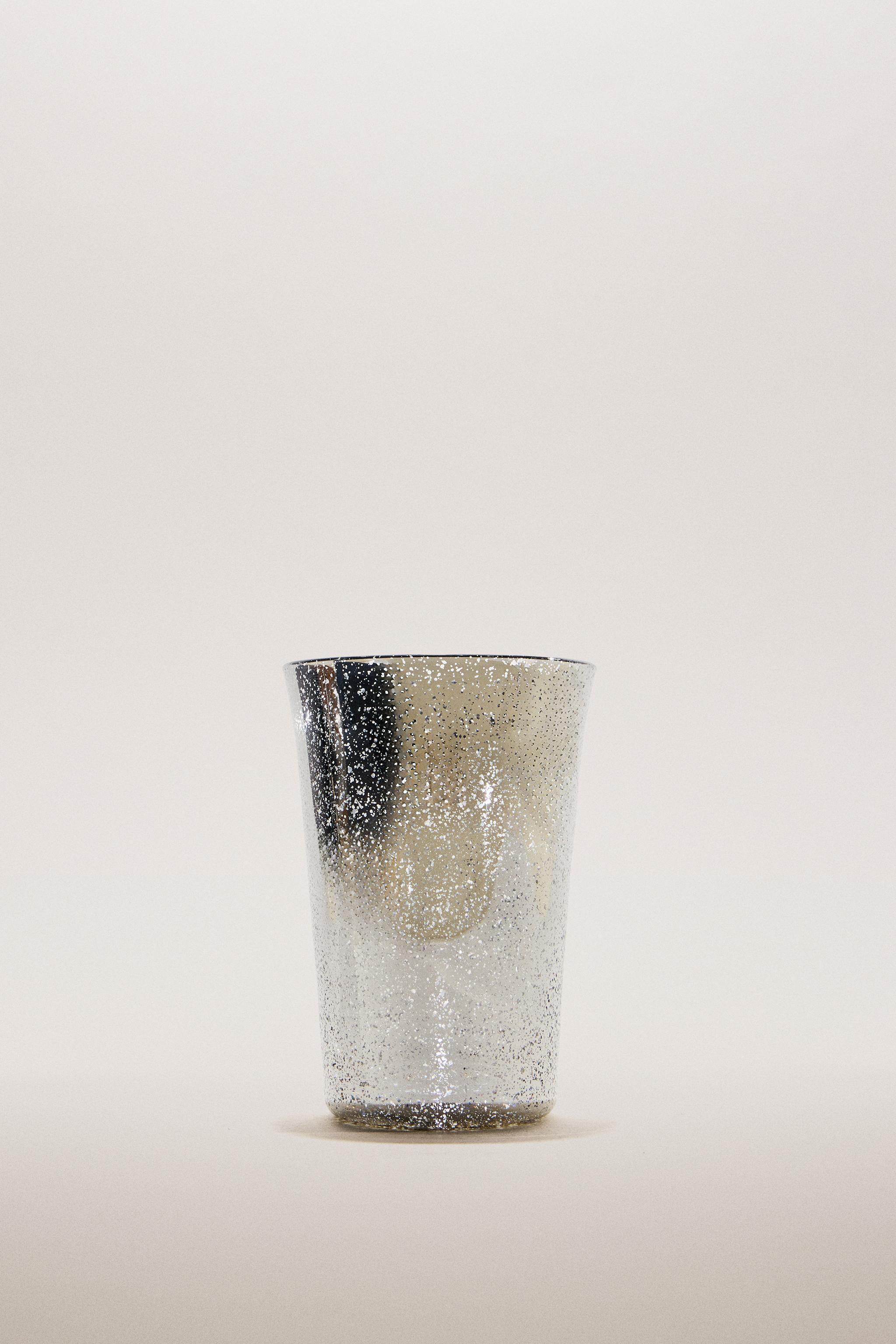 MERCURIZED GLASS CHRISTMAS TUMBLER
