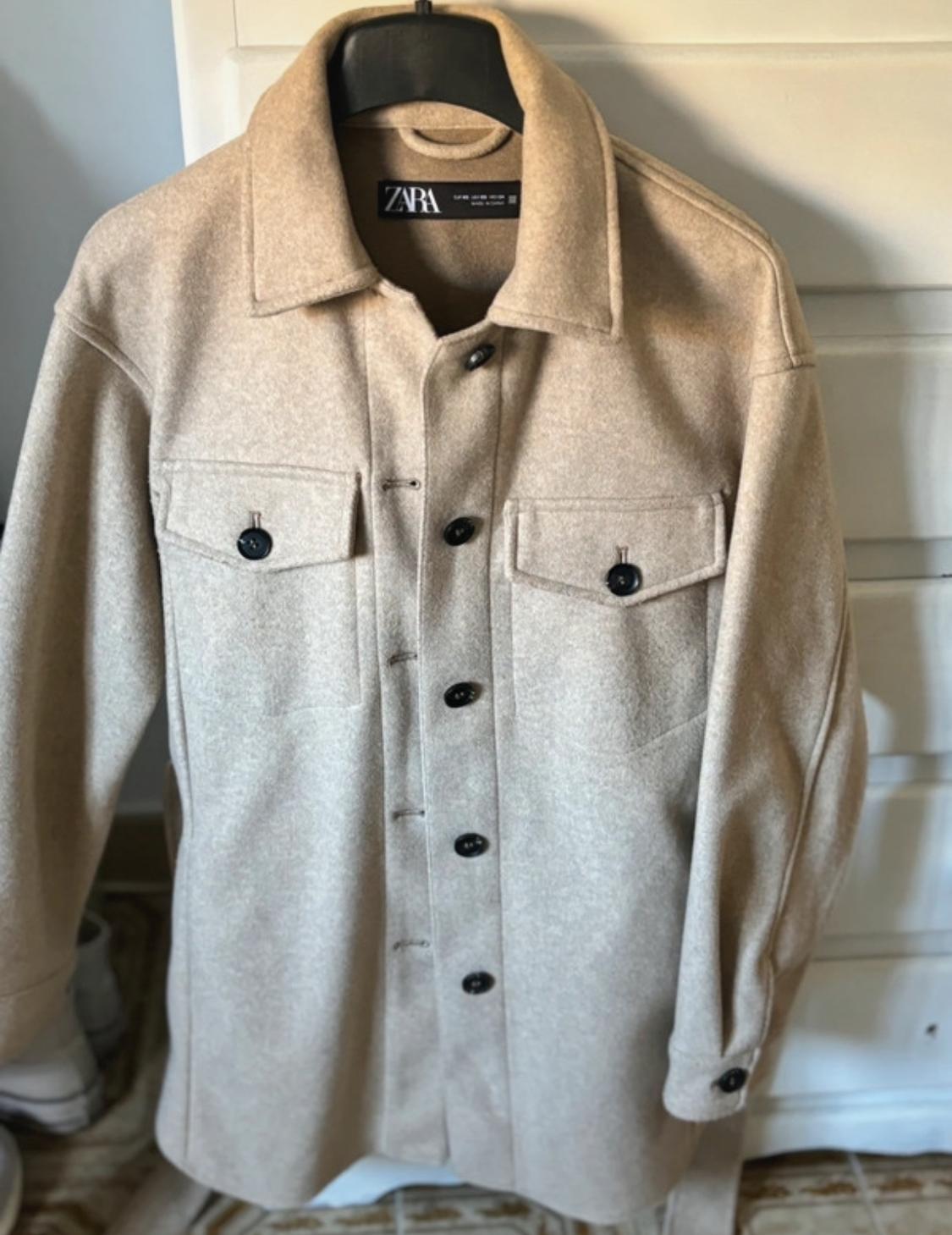 SOFT OVERSHIRT WITH BELT - Image 3