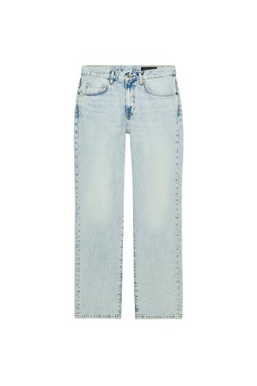 ZW COLLECTION RELAXED LOW-RISE JEANS - Light blue by Zara