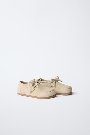 CHAUSSURES BAREFOOT EN CUIR - Marron sable de Zara - Image 1