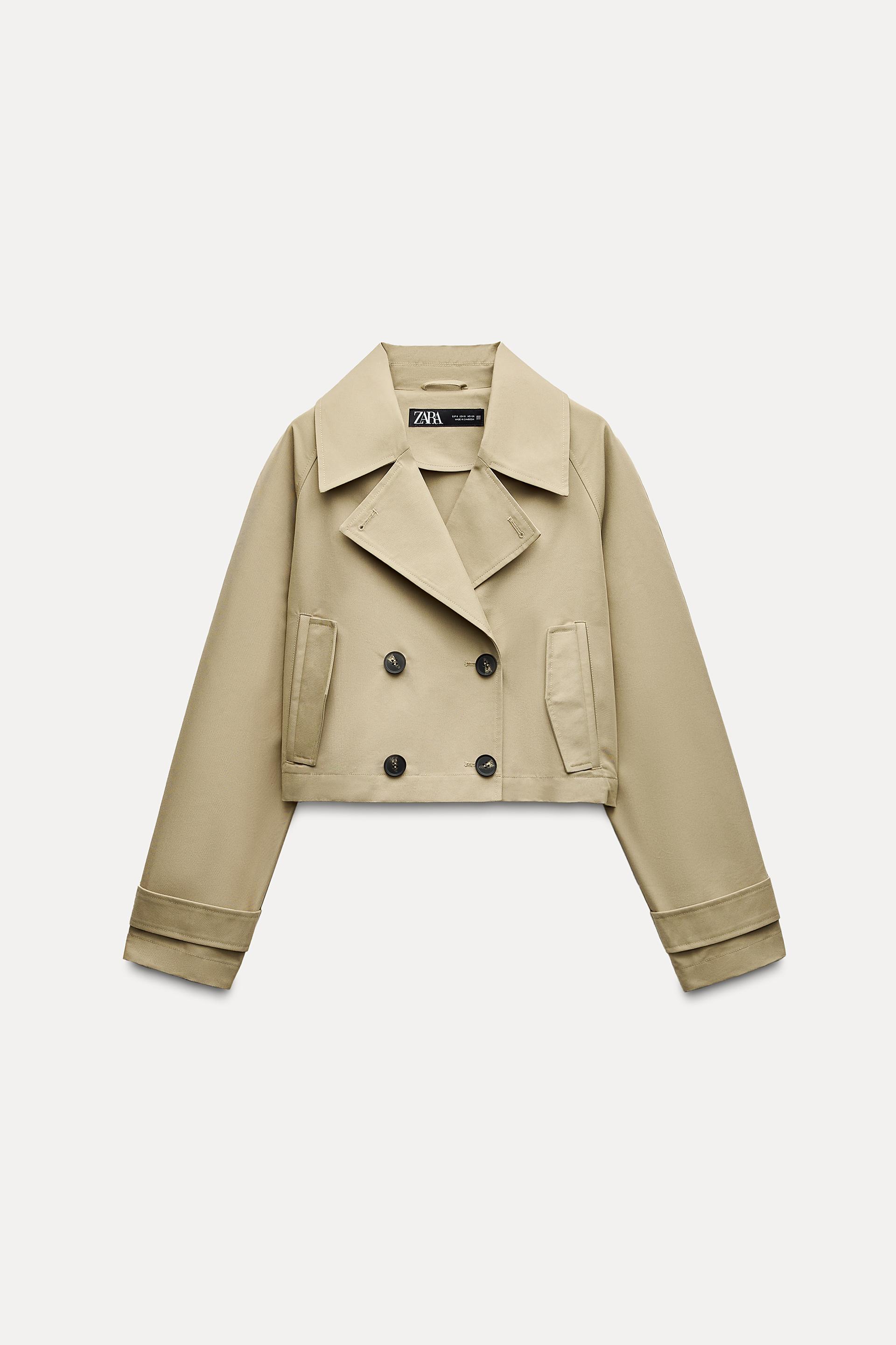 CAZADORA CORTA ESTILO TRENCH