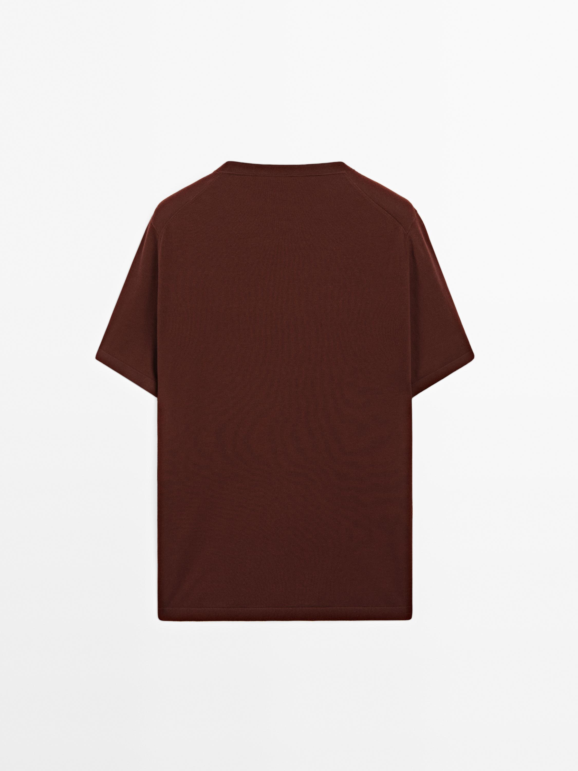 T-shirt en maille 100 % coton